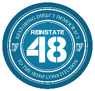 Reinstate Article 48 - give the power back to the people..