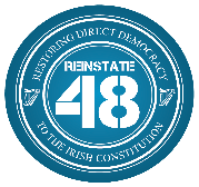 Reinstate Article 48 - give the power back to the people..