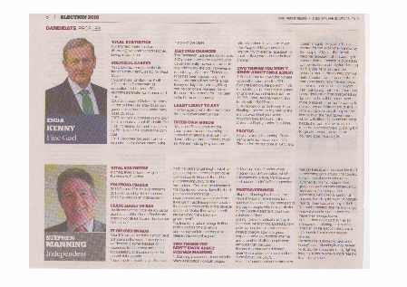 Enda Kenny and Stephen Manning comparison
